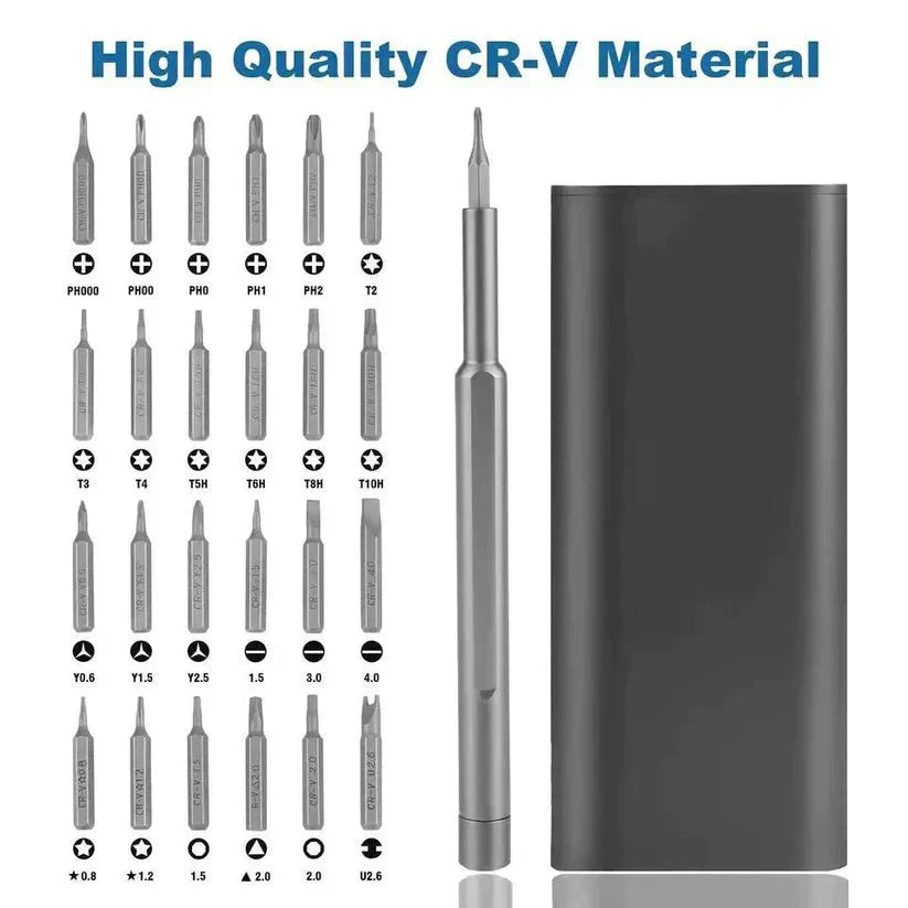 24‑in‑1 Compact Screwdriver Kit | High‑Precision Bits for Gadgets & Devices